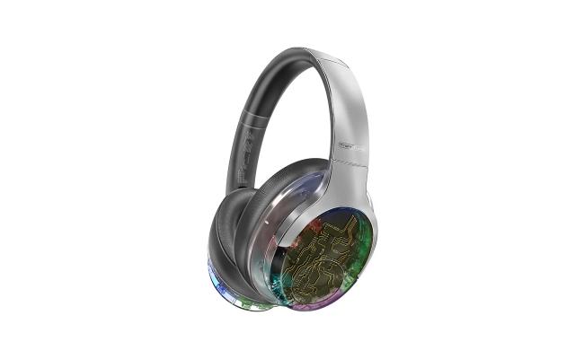 Promate TransTune Active Noise Cancelling Hi-Fi Stereo Wireless Headphones with RGB Lights